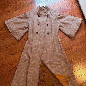 Armine Women Long Coat 3/4 Sleeve Excellent Condition Size 8